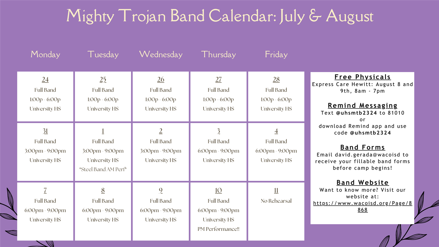 Band Calendar: A Harmonious Journey Through Events and Music