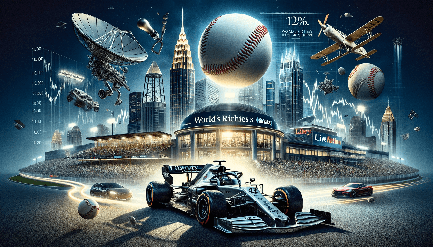 F1 is the main sports empire on the planet with a capital of $44 billion. What do they own?