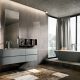 Modern Luxurious Bathrooms: Italian design appeal and floating shelves