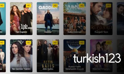 Turkish123 streaming platform interface showcasing popular Turkish series and shows.